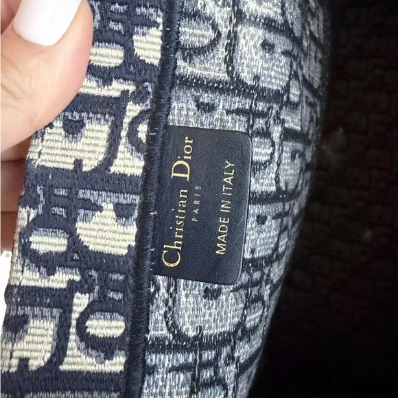 Dior Navy Monogram Tote Bag - Picture 12 of 15